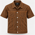 KAKAWA BROWN SHORT SLEEVES SHIRT